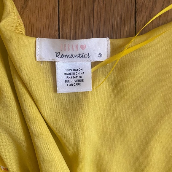 Yellow Floral Midi Dress - Picture 5 of 6